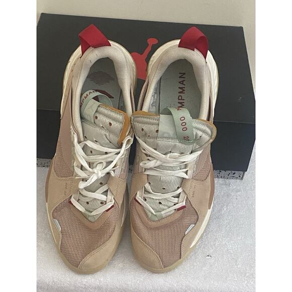 Jordan Mens Delta SP Vachetta Athletic Shoes Size 11.5 Tan/Red Activewear - Picture 2 of 6